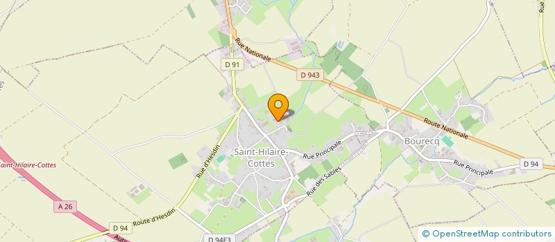 localisation de l'entreprise MONSIEUR MARCEL PRUVOST  SAINT-HILAIRE-COTTES