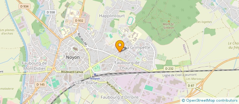 localisation de l'entreprise MONSIEUR MARCEL QUEANT  NOYON