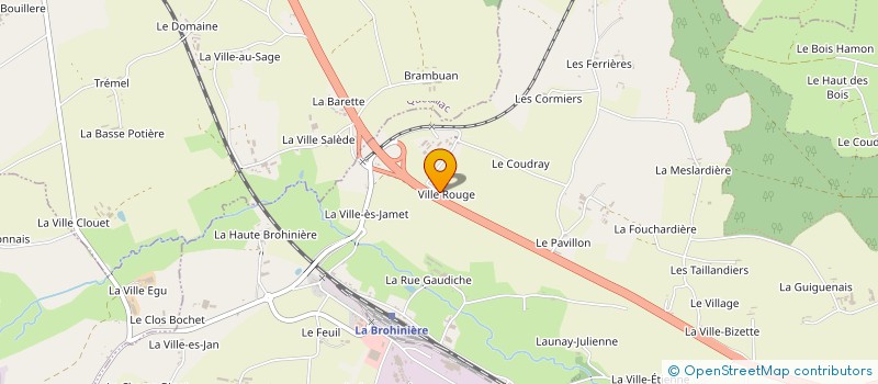 localisation de l'entreprise MONSIEUR MARCEL QUELAVOINE  LANDUJAN