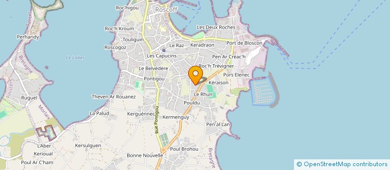 localisation de l'entreprise MONSIEUR MARCEL QUEMENER  ROSCOFF