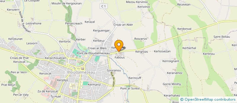 localisation de l'entreprise MONSIEUR MARCEL QUINQUIS  LAMPAUL-PLOUDALMEZEAU