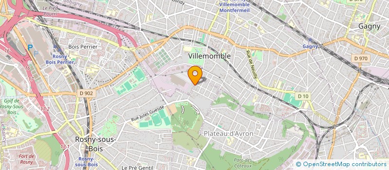 localisation de l'entreprise MONSIEUR MARCEL QUIOT  VILLEMOMBLE