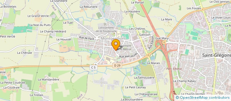 localisation de l'entreprise MONSIEUR MARCEL RABAULT  MONTGERMONT