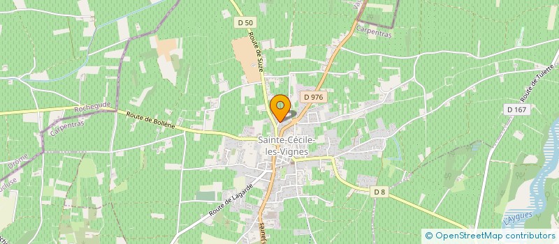 localisation de l'entreprise MONSIEUR MARCEL RAOUX  SAINTE-CECILE-LES-VIGNES