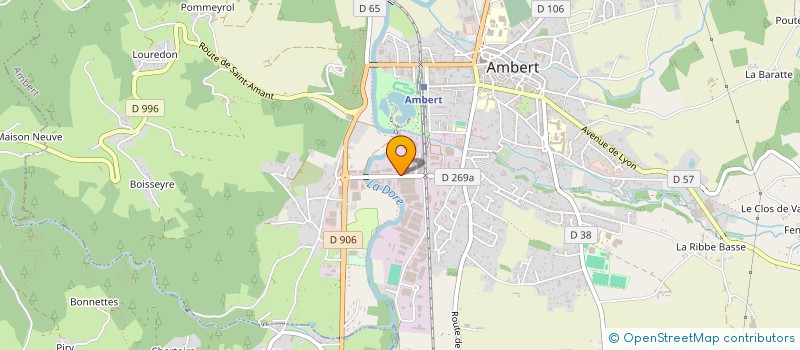 localisation de l'entreprise MONSIEUR MARCEL RASHAT à AMBERT
