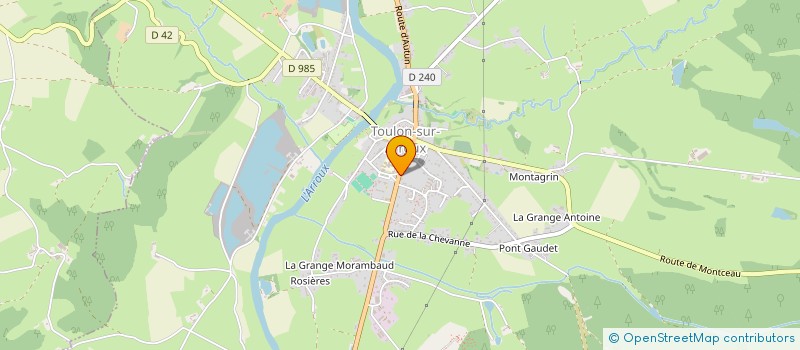 localisation de l'entreprise MONSIEUR MARCEL REVENEAU  TOULON-SUR-ARROUX