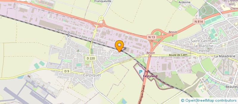 localisation de l'entreprise MONSIEUR MARCEL RICHARD  CARPIQUET