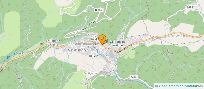 localisation de l'entreprise MONSIEUR MARCEL RINN  LABASTIDE-ROUAIROUX