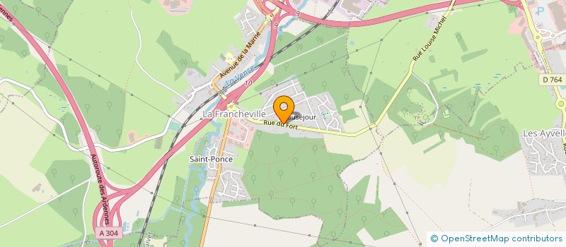 localisation de l'entreprise MONSIEUR MARCEL ROBERT  LA FRANCHEVILLE