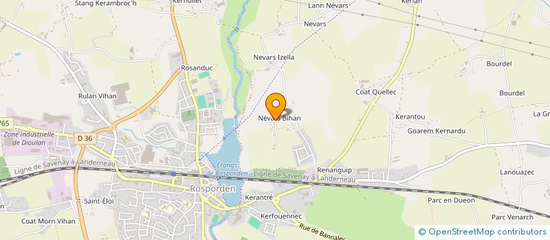 localisation de l'entreprise MONSIEUR MARCEL ROBIN  ROSPORDEN