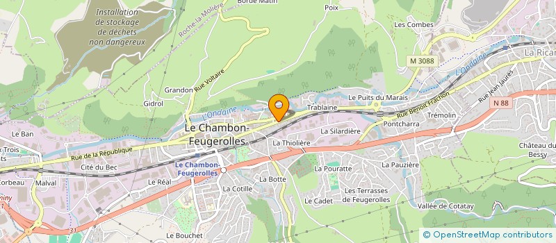 localisation de l'entreprise MONSIEUR MARCEL ROBIN  LE CHAMBON-FEUGEROLLES