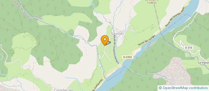 localisation de l'entreprise MONSIEUR MARCEL ROBINI  SAUSSES