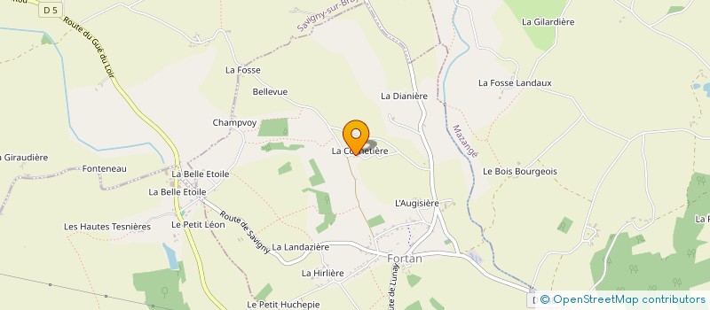 localisation de l'entreprise MONSIEUR MARCEL RODAIS à SAVIGNY-SUR-BRAYE