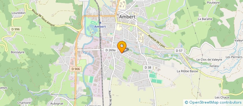 localisation de l'entreprise MONSIEUR MARCEL RODARIE à AMBERT
