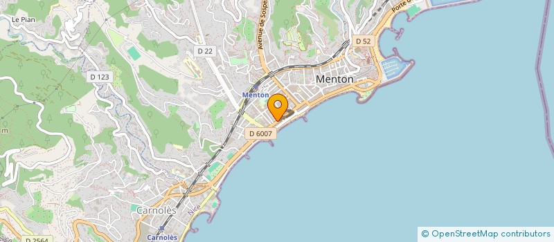 localisation de l'entreprise MONSIEUR MARCEL ROGGERO à MENTON
