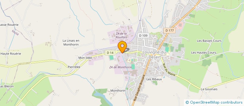 localisation de l'entreprise MONSIEUR MARCEL ROUSSEAU  LOUVIGNE-DU-DESERT