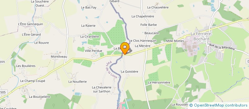 localisation de l'entreprise MONSIEUR MARCEL ROUZIER à LA FERRIERE BOCHARD