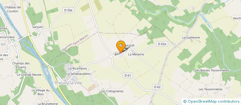 localisation de l'entreprise MONSIEUR MARCEL ROY à PREUILLY-LA-VILLE