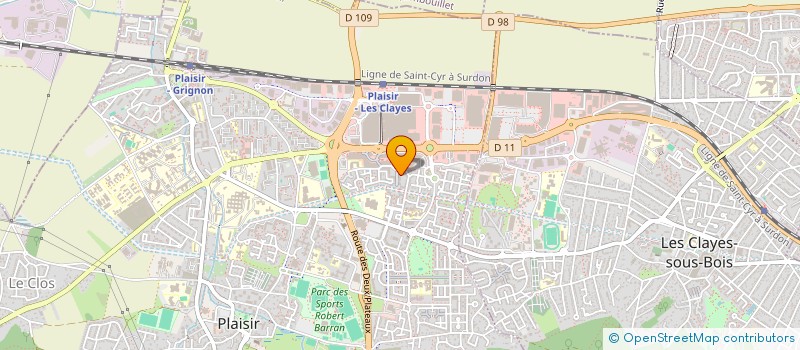 localisation de l'entreprise MONSIEUR MARCEL SAAFI à PLAISIR
