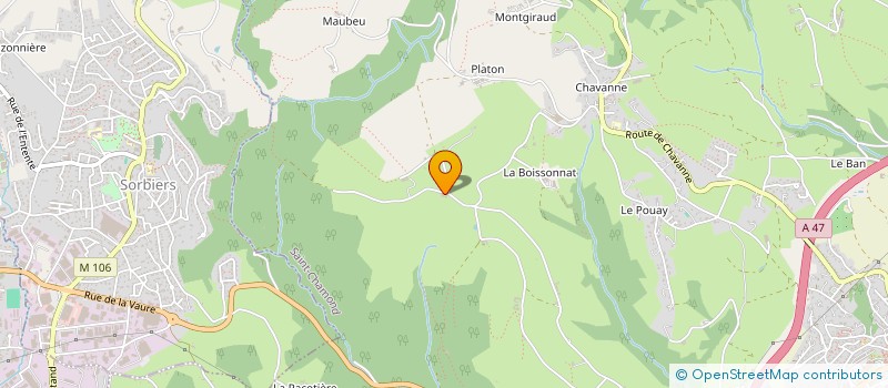 localisation de l'entreprise MONSIEUR MARCEL SABOT  SAINT-CHAMOND