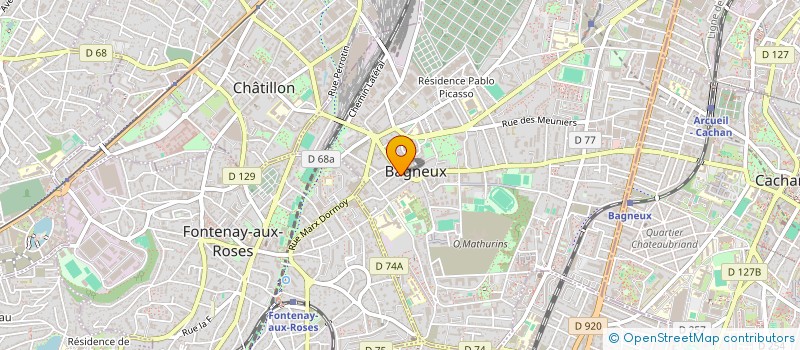 localisation de l'entreprise MONSIEUR MARCEL SAHAGHIAN à BAGNEUX
