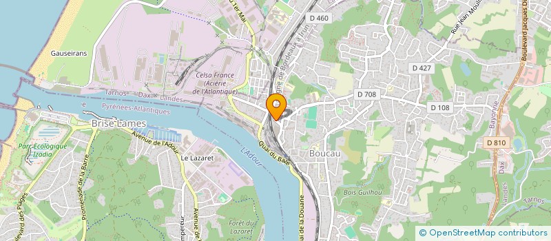 localisation de l'entreprise MONSIEUR MARCEL SALDOU  BOUCAU