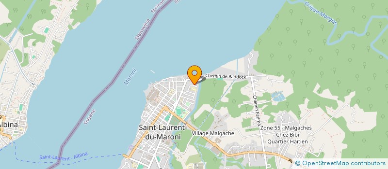 localisation de l'entreprise MONSIEUR MARCEL SANWIRJATMO  SAINT-LAURENT-DU-MARONI