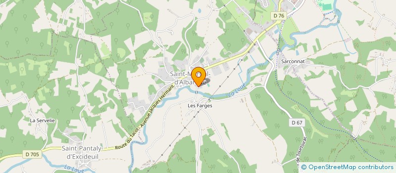 localisation de l'entreprise MONSIEUR MARCEL SARLANDIE  SAINT MARTIAL D ALBAREDE