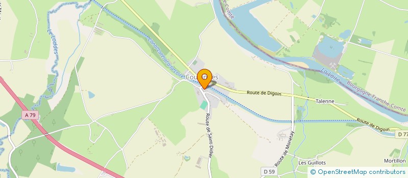 localisation de l'entreprise MONSIEUR MARCEL SAULNIER  COULANGES