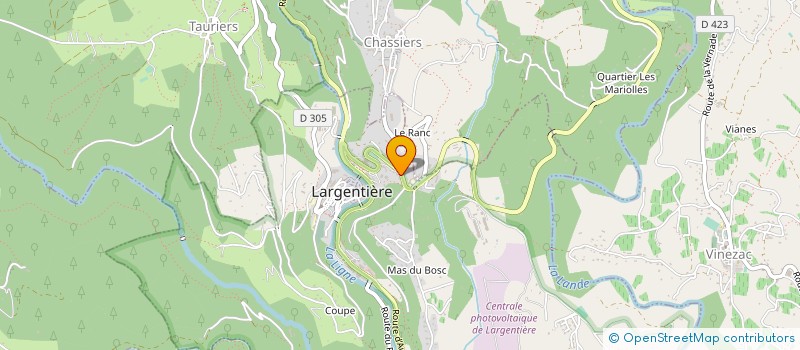 localisation de l'entreprise MONSIEUR MARCEL SAUVEPLANE à LARGENTIERE