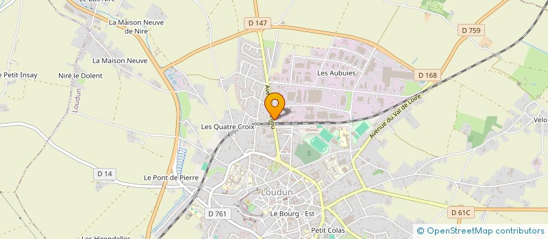 localisation de l'entreprise MONSIEUR MARCEL SAVIGNARD  LOUDUN