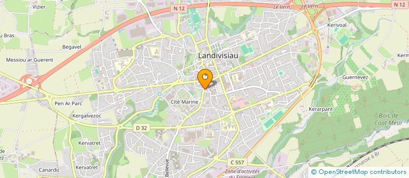 localisation de l'entreprise MONSIEUR MARCEL SAYER à LANDIVISIAU