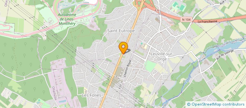 localisation de l'entreprise MONSIEUR MARCEL SEBASTIEN à LINAS