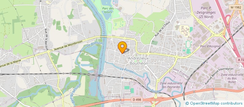 localisation de l'entreprise MONSIEUR MARCEL SENECHAL  ANDREZIEUX-BOUTHEON