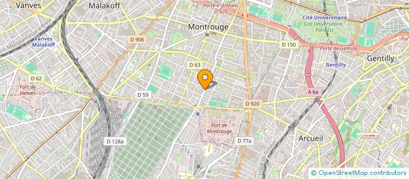 localisation de l'entreprise MONSIEUR MARCEL SIMONET  MONTROUGE