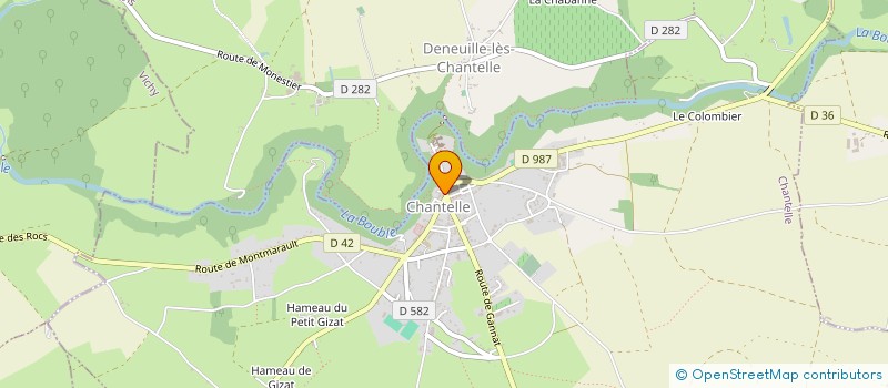 localisation de l'entreprise MONSIEUR MARCEL SOCCOL  USSEL-D'ALLIER