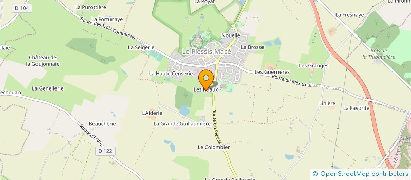 localisation de l'entreprise MONSIEUR MARCEL SOURDRILLE  LONGUENEE-EN-ANJOU