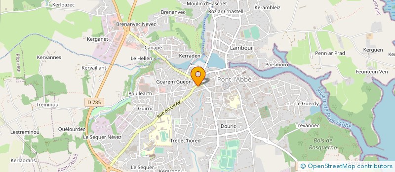 localisation de l'entreprise MONSIEUR MARCEL TANGUY à PONT-L'ABBE