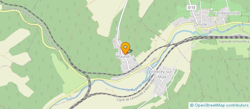 localisation de l'entreprise MONSIEUR MARCEL TARRY  WAVILLE