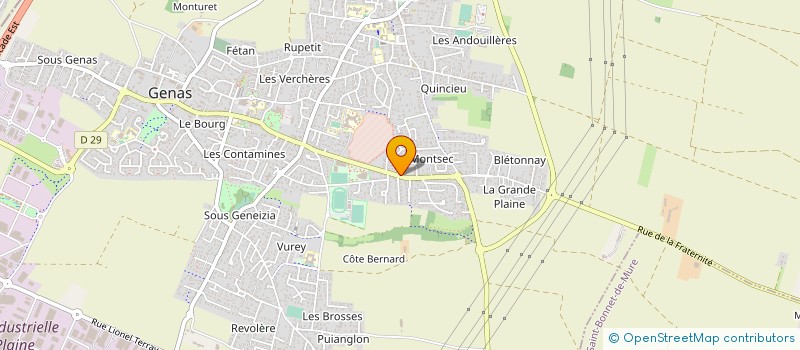 localisation de l'entreprise MONSIEUR MARCEL TATIN à GENAS