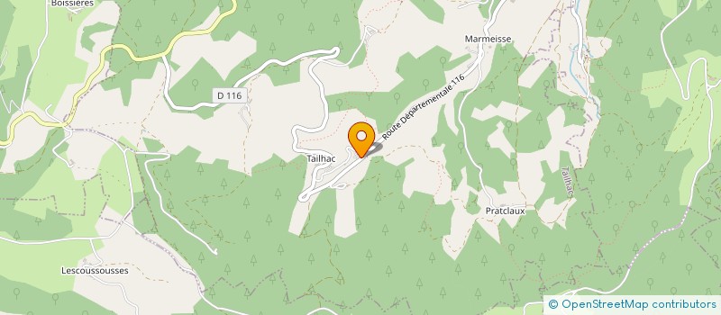 localisation de l'entreprise MONSIEUR MARCEL TAVERNIER  MAZEYRAT D ALLIER