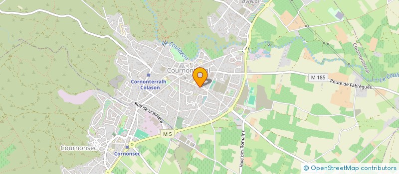 localisation de l'entreprise MONSIEUR MARCEL TEISSIER à COURNONTERRAL