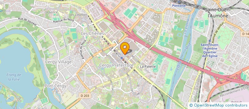 localisation de l'entreprise MONSIEUR MARCEL TENDAYOUDABANY  CERGY