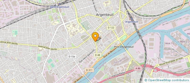 localisation de l'entreprise MONSIEUR MARCEL TESSIER  ARGENTEUIL