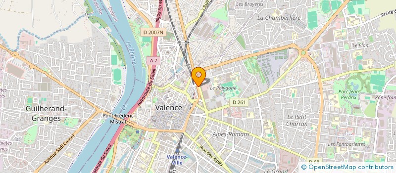 localisation de l'entreprise MONSIEUR MARCEL TEYSSERON à VALENCE