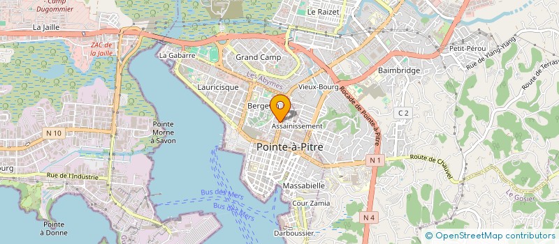 localisation de l'entreprise MONSIEUR MARCEL THARSIS  POINTE A PITRE