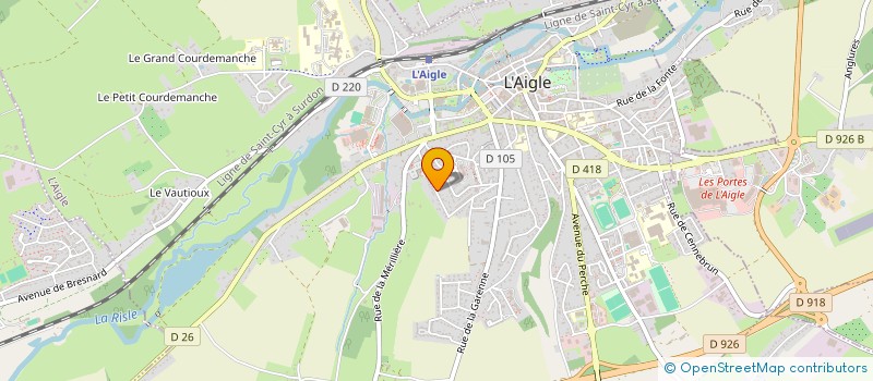 localisation de l'entreprise MONSIEUR MARCEL THEURE à L'AIGLE