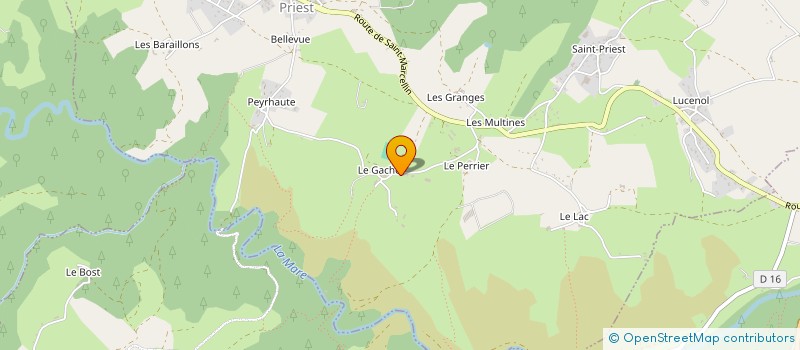 localisation de l'entreprise MONSIEUR MARCEL THEVENON  BOISSET-SAINT-PRIEST