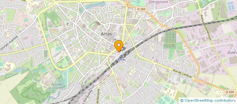localisation de l'entreprise MONSIEUR MARCEL THIEBAULT à ARRAS