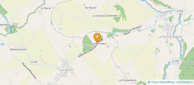 localisation de l'entreprise MONSIEUR MARCEL THUAULT à GANDELAIN
